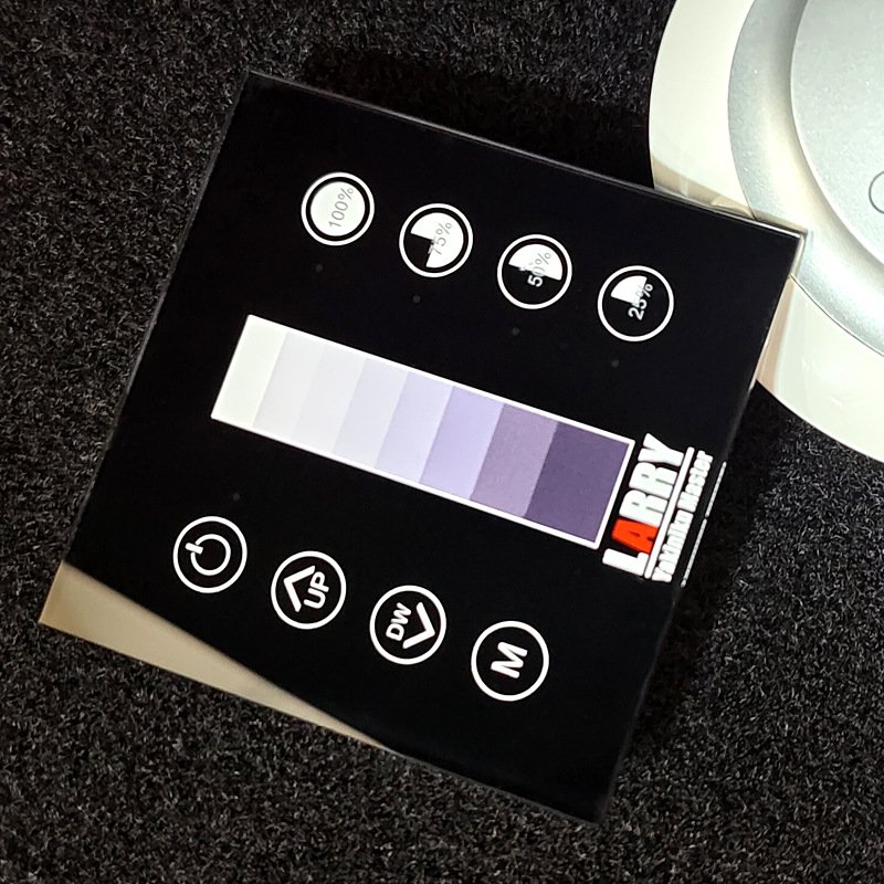 Production of custom touch glass panel white toughened silk screen glass touch screen switch glass panel