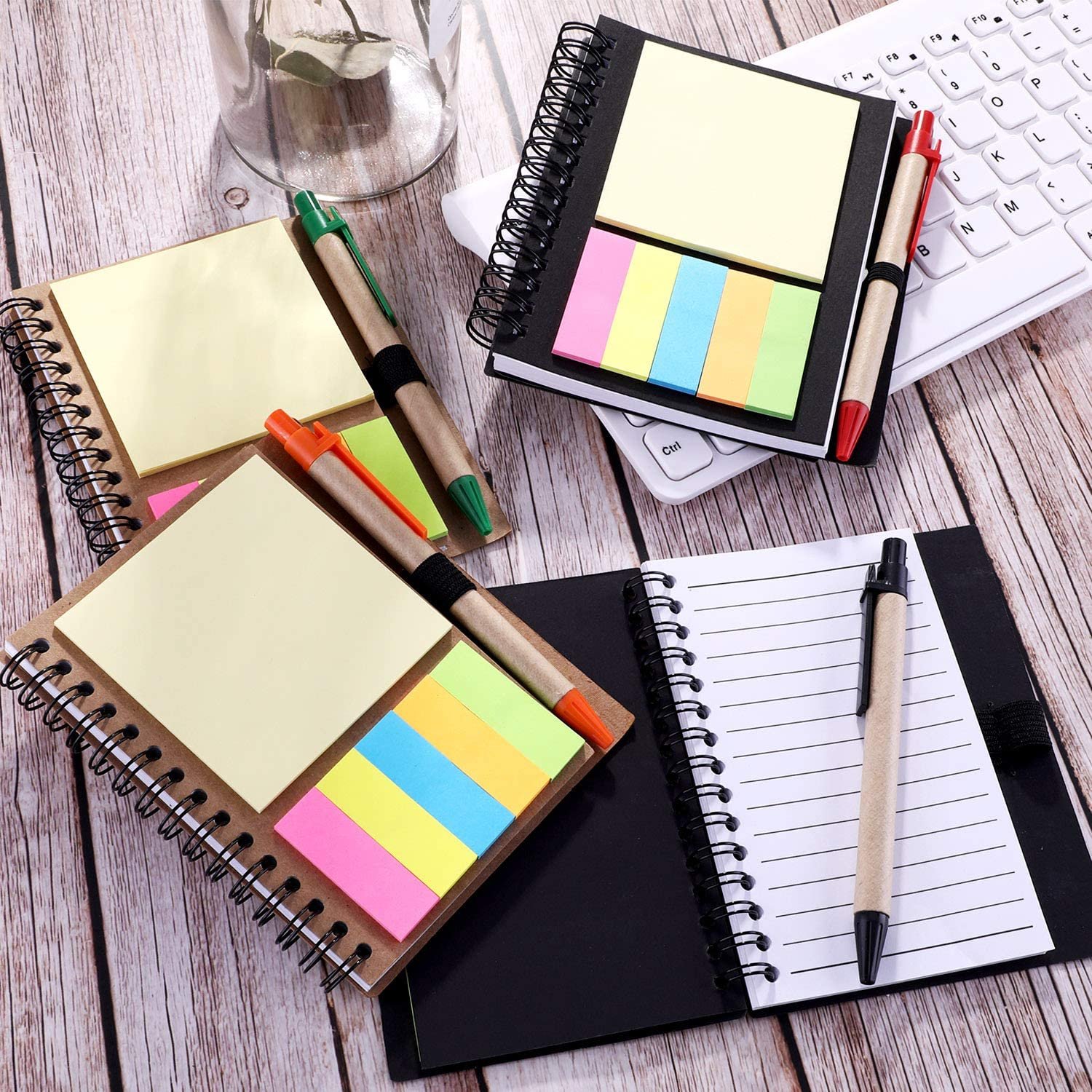 New Product Spiral Notebook Diary with Sticky Note Pen Holder