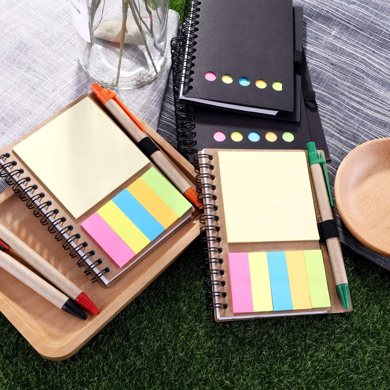New Product Spiral Notebook Diary with Sticky Note Pen Holder