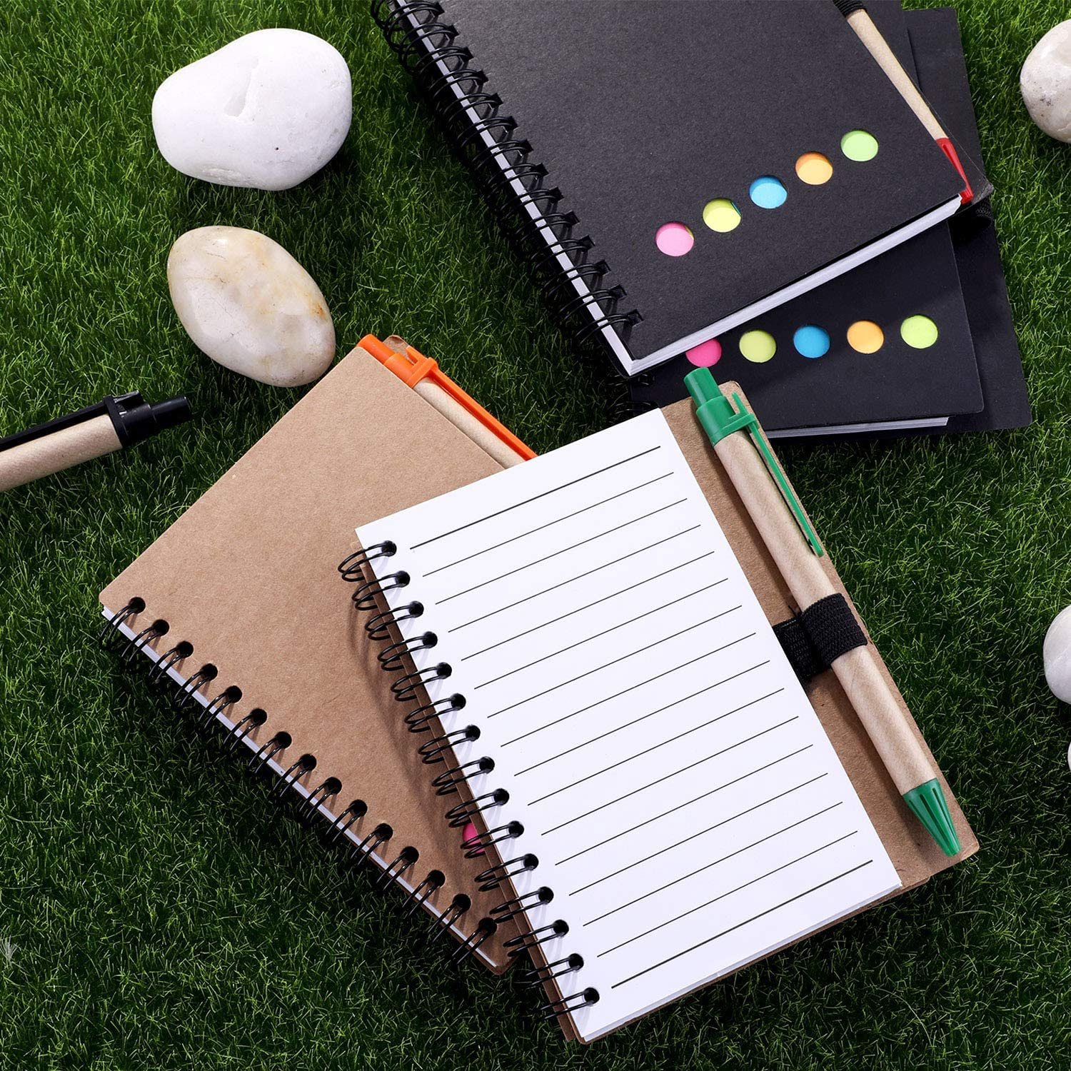 New Product Spiral Notebook Diary with Sticky Note Pen Holder