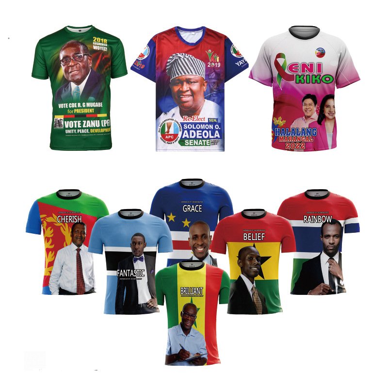Custom Your Own Brand Logo Printing Wholesale Custom Printed Election T Shirt