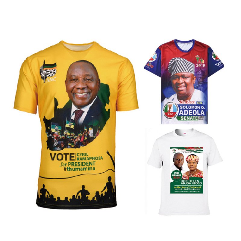 Custom Your Own Brand Logo Printing Wholesale Custom Printed Election T Shirt