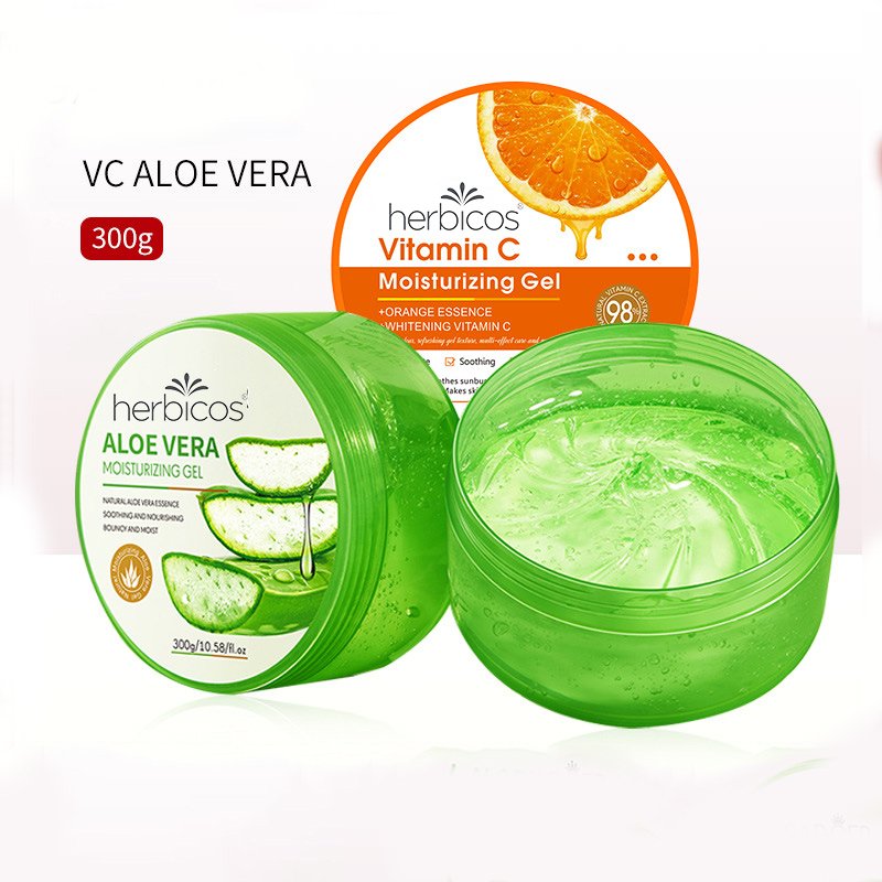 Herbicos ODM/OEM 300ml Private Label Skin Care Fresh Aloe Vera Gel Aloe Vera Gel Organic Products Moisturizing Soothing 99% Pure