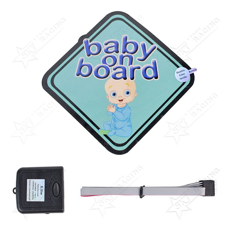 5 Starts Car Window Interior JDM EL Glow Panel Sticker Glowing in the Dark JDM Wanted Car EL Glow Up Panel Sticker for Auto Deco