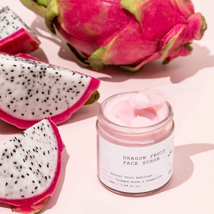 Private Label Wholesale Vendor Manufacturer All Natural Dragonfruit Pitaya Dragon Fruit Body Scrub