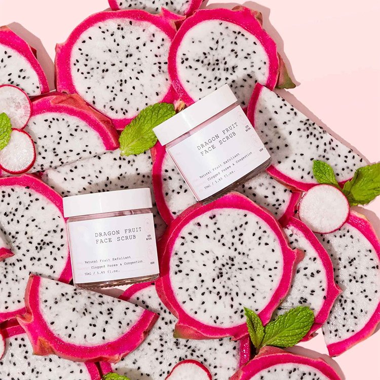 Private Label Wholesale Vendor Manufacturer All Natural Dragonfruit Pitaya Dragon Fruit Body Scrub