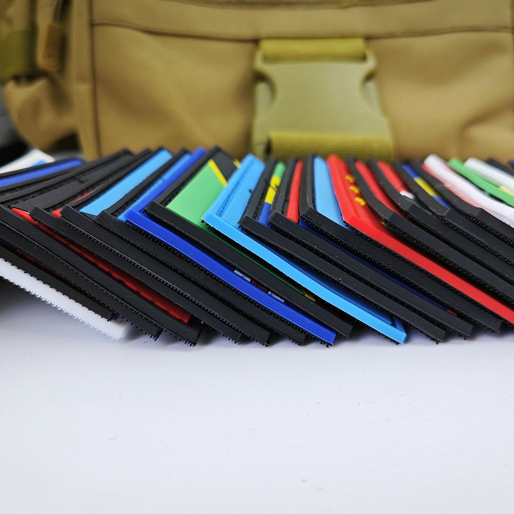 PVC National Flag Velcro Patch Soft Rubber Tactical Flag Patches