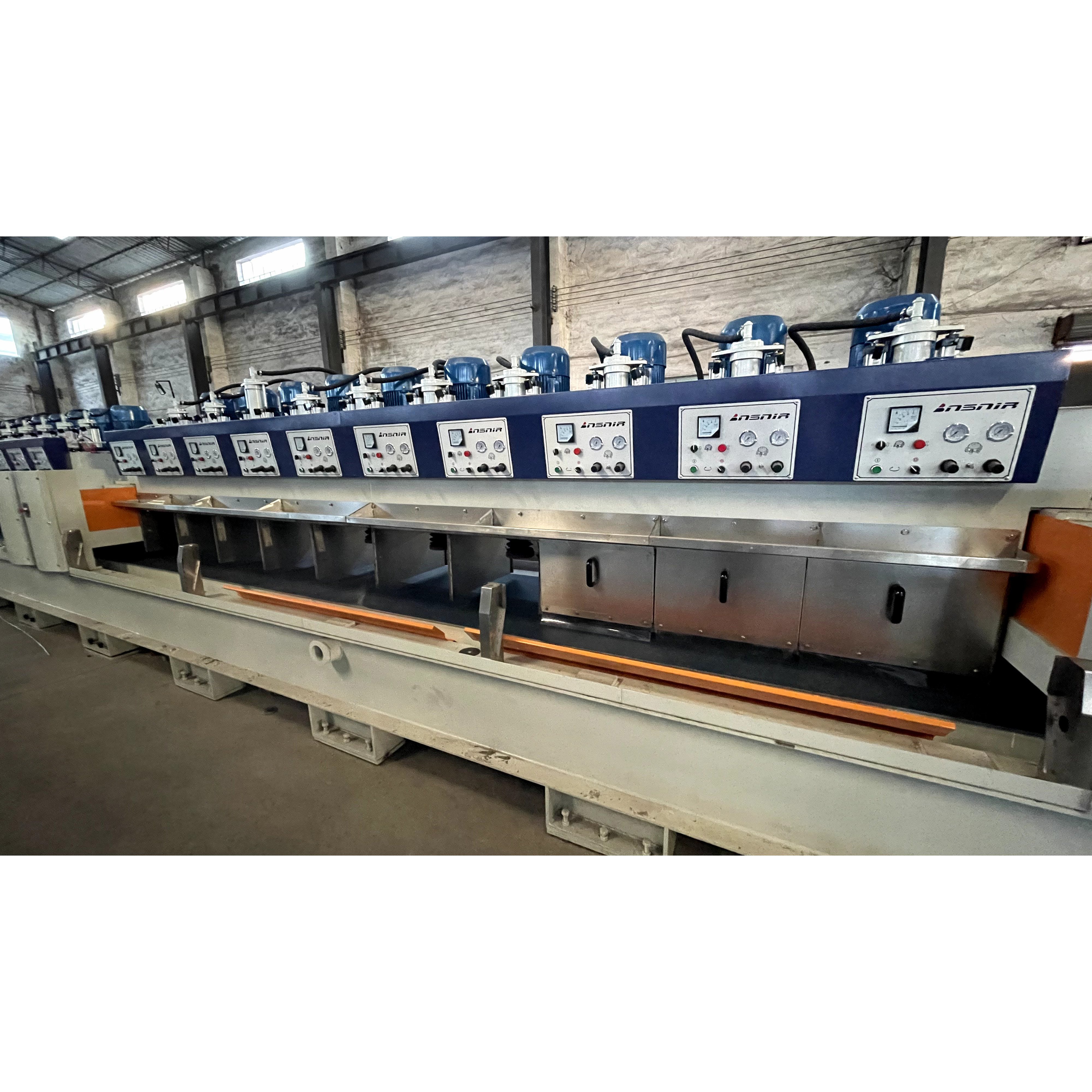 Basair 20 Heads Porcelain Slab Polishing Machine Line For Slab Polishing Producing