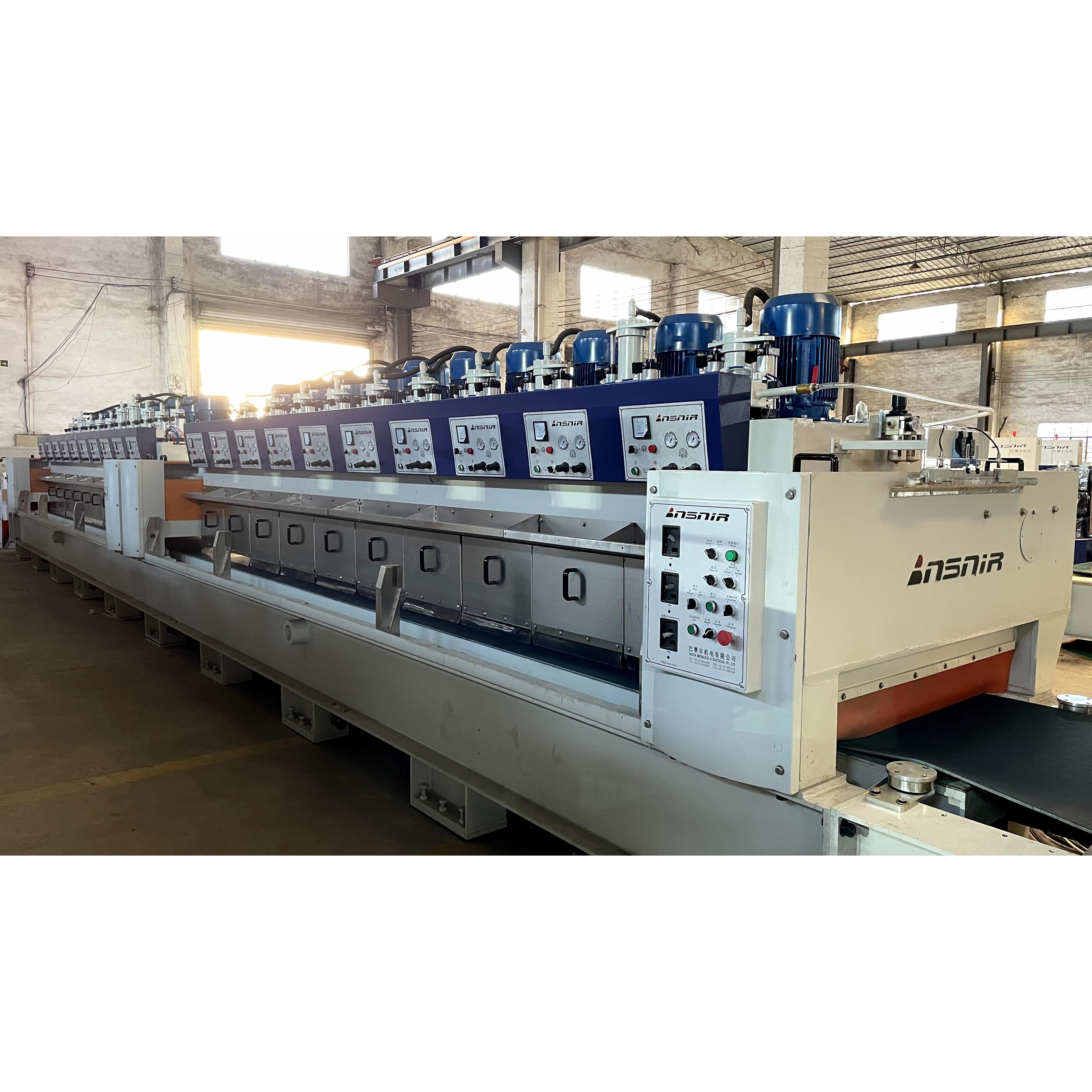 Basair 20 Heads Porcelain Slab Polishing Machine Line For Slab Polishing Producing