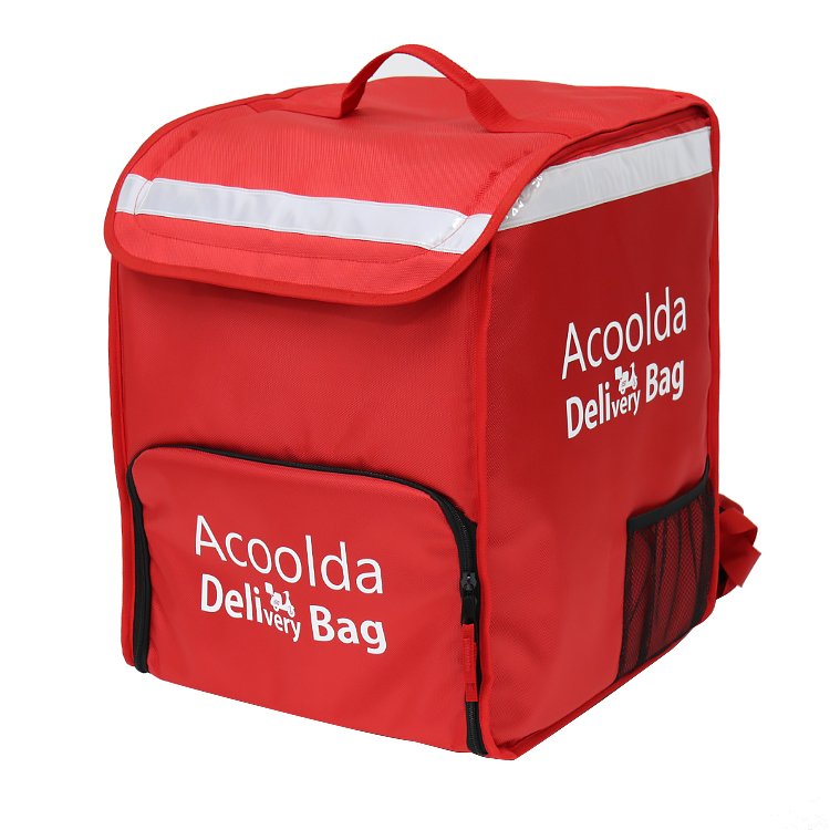 Popular style thermal bolsas de pizza contra el aguamochila aislante grandes inpremiable para delivery bag