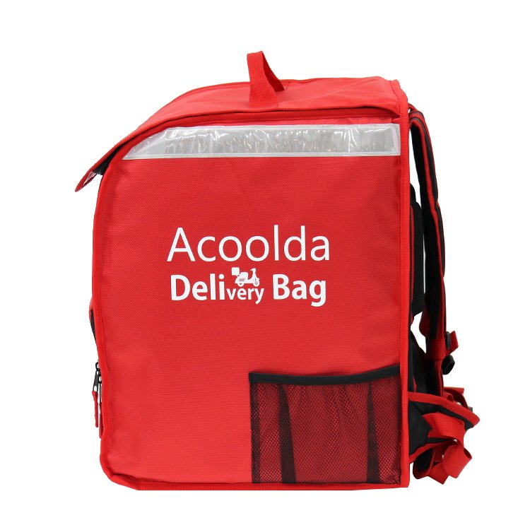 Popular style thermal bolsas de pizza contra el aguamochila aislante grandes inpremiable para delivery bag
