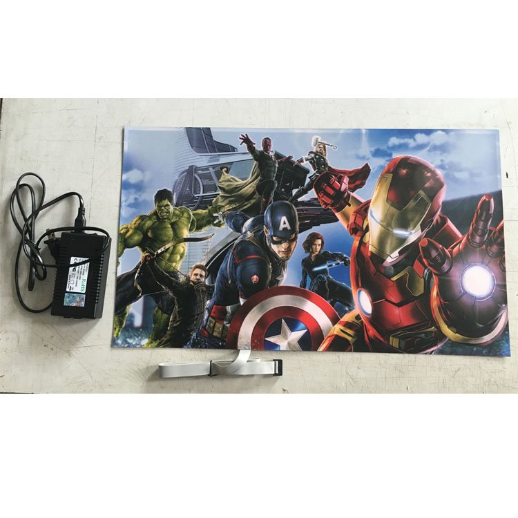 Ultra thin light up display poster el luminous poster sign custom el panel advertisement for product promotion