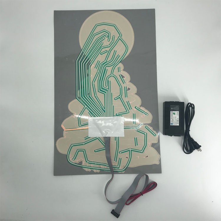 Ultra thin light up display poster el luminous poster sign custom el panel advertisement for product promotion
