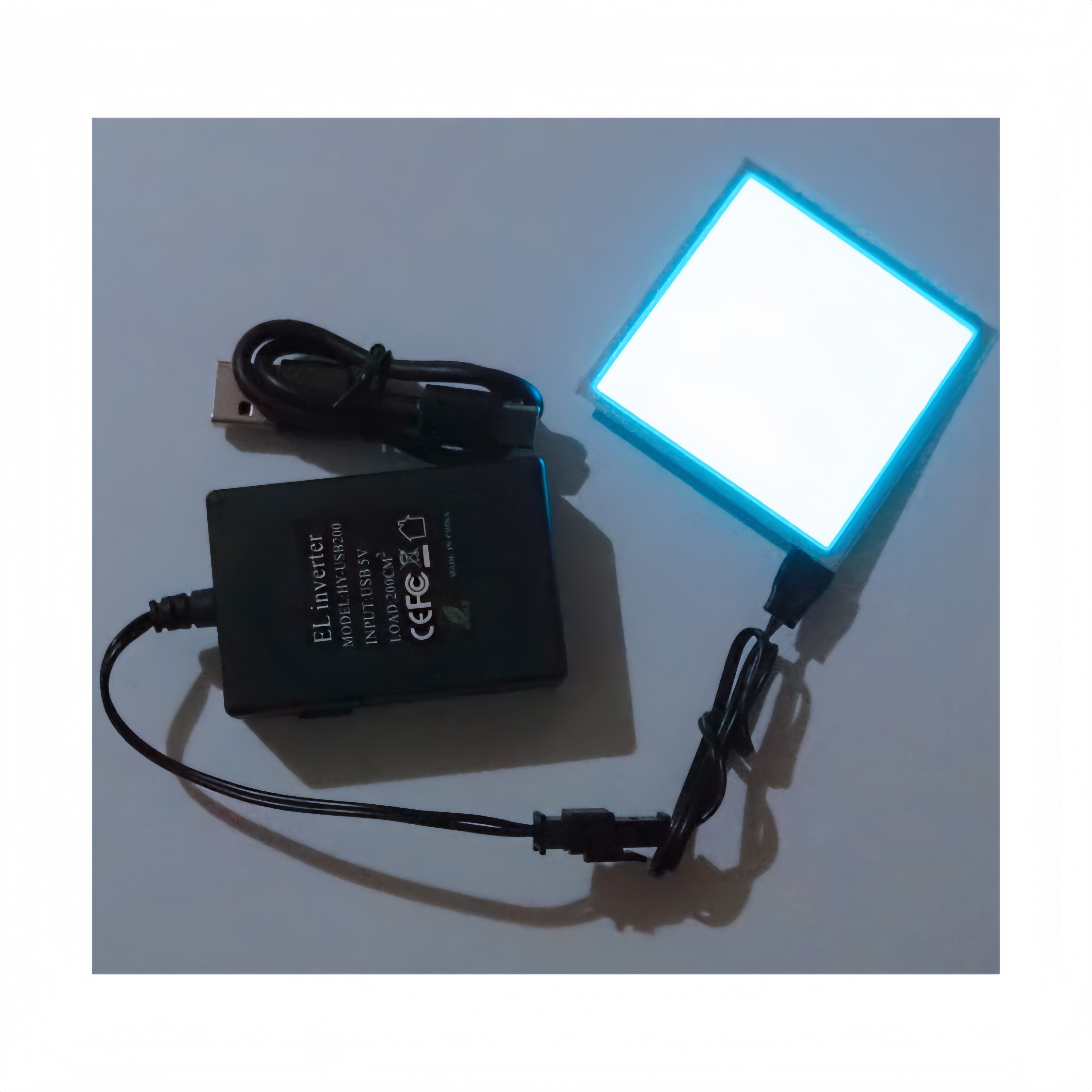 HY-USB200 DC5V USB 600mAh polymer battery EL Sheet inverter Used to drive EL sheet and EL wire