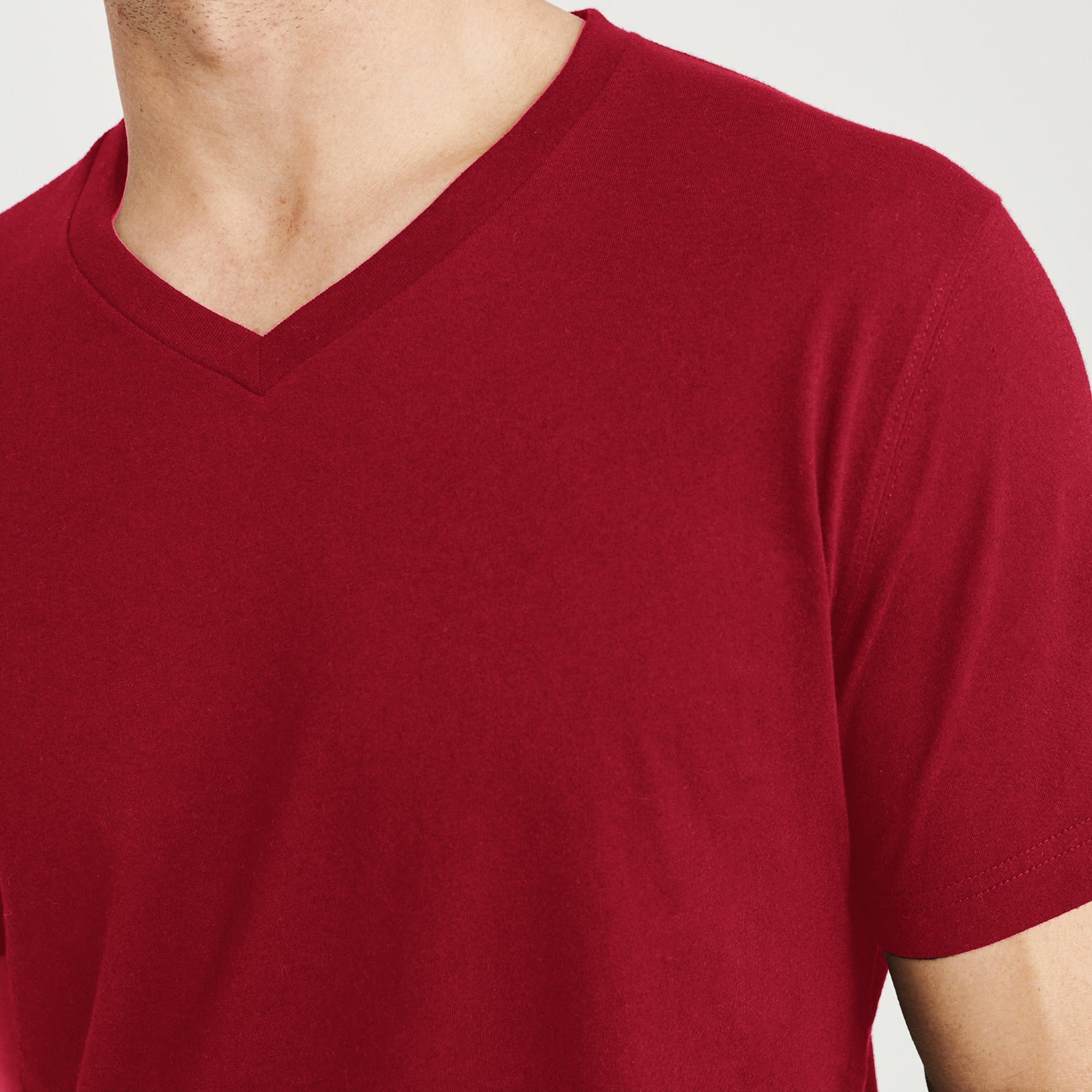 Top Quality Quickdry Breathable V Neck T Shirt For Men