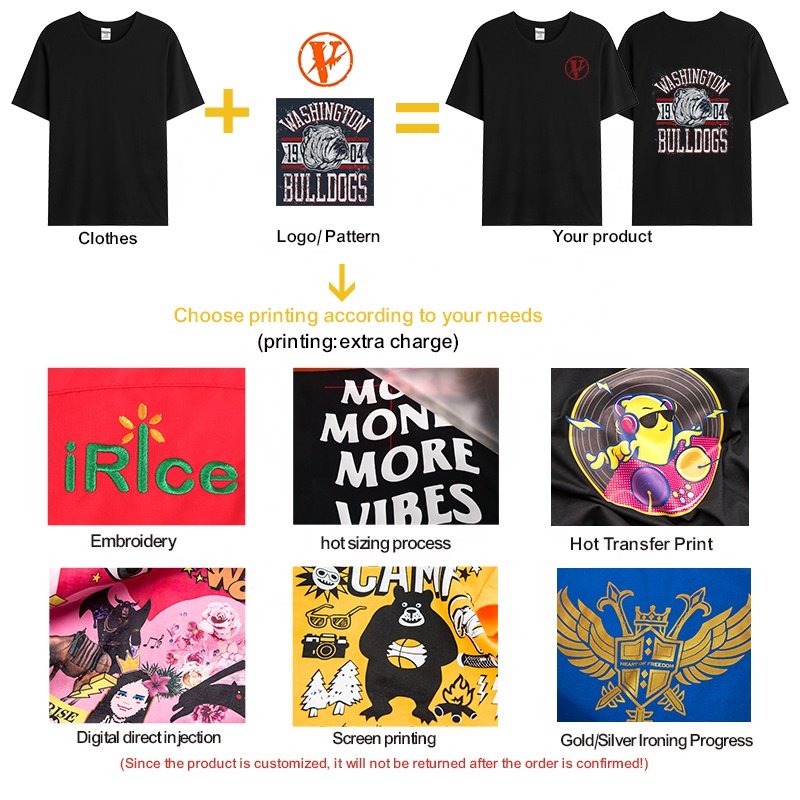 2024 men 210gsm luxury t shirts 100% Cotton Casual Blank Printing Plain custom Clothes for good omens t-shirt with my logo