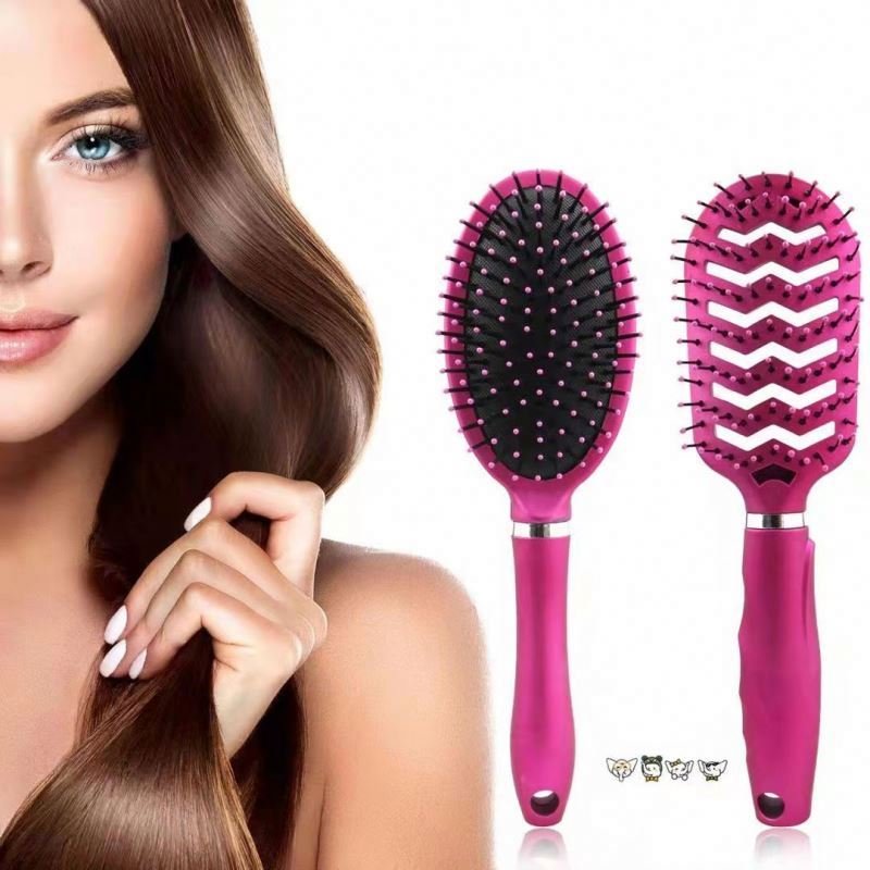 amarillo personalizado Juego y peine el cabello Set profesional Kit viaje Conjunto cepillo para mujer Cepillo de pelo