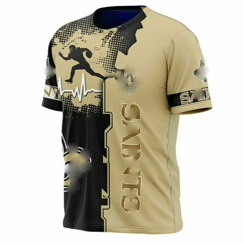 American football saint Buccaneers Steeler Packers Hot Sales Printed High Quality Wholesale Sports Football All Teams T-shirt