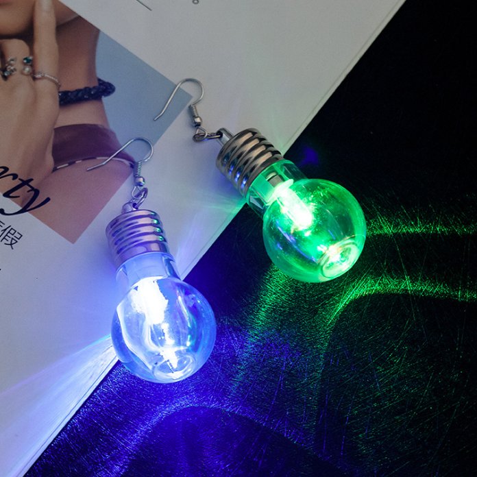 LED Luminous Studs Earrings with Dazzling Light Effect for Party Christmas Graduation New Year or Nightclub party Products