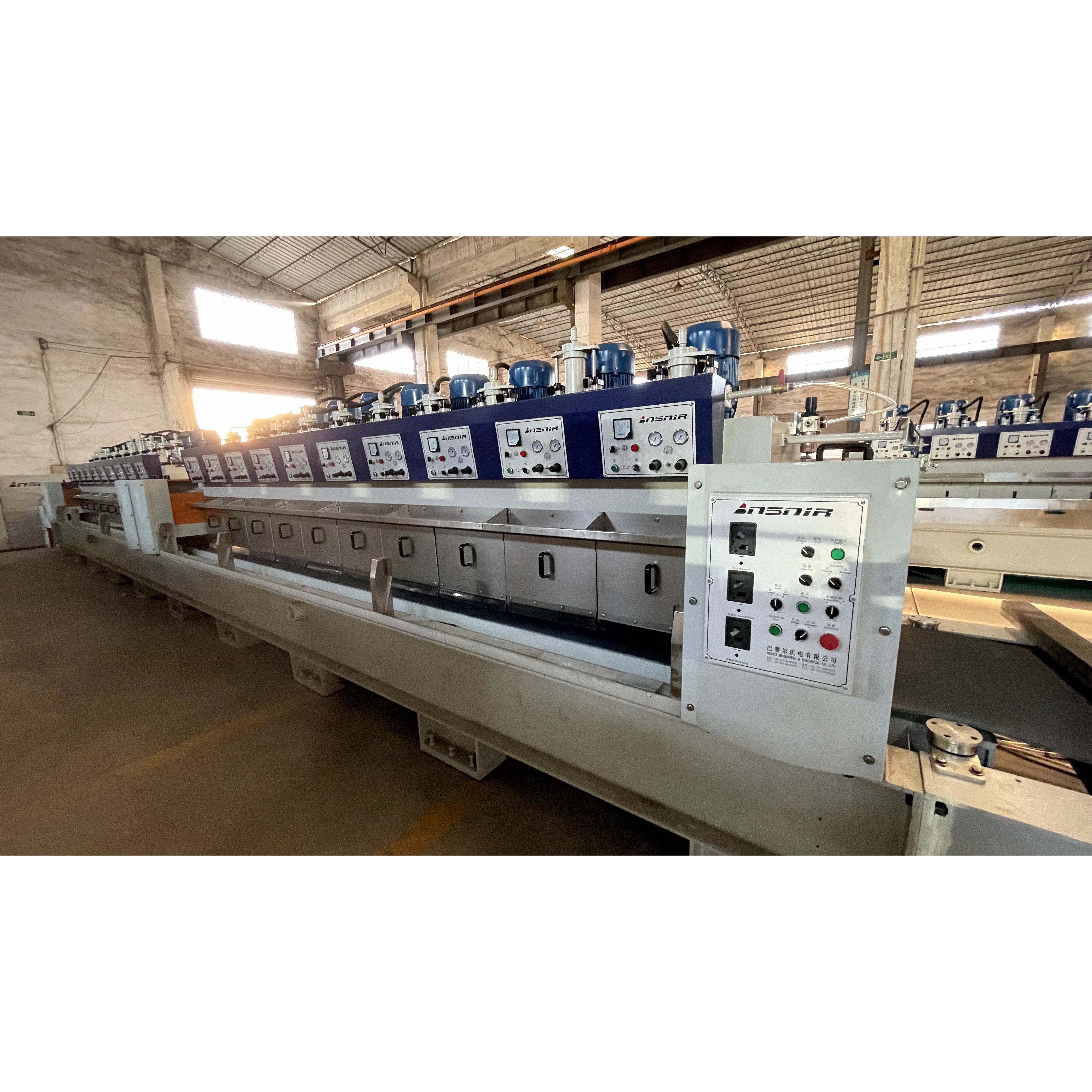 Basair Line Polishing Machine For Porcelain Slab Production Same Like BMR, KEDA Machine