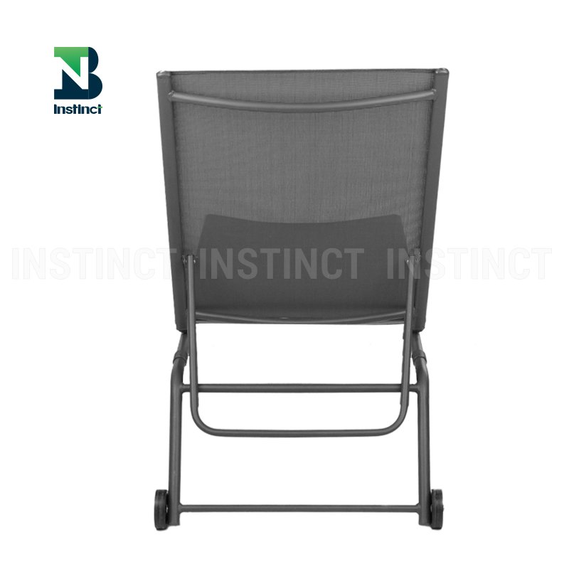 INSTNCT Best seller in Europe Outdoor Lightweight Lounger Chair Poolside Steel Sun lounger With Wheels