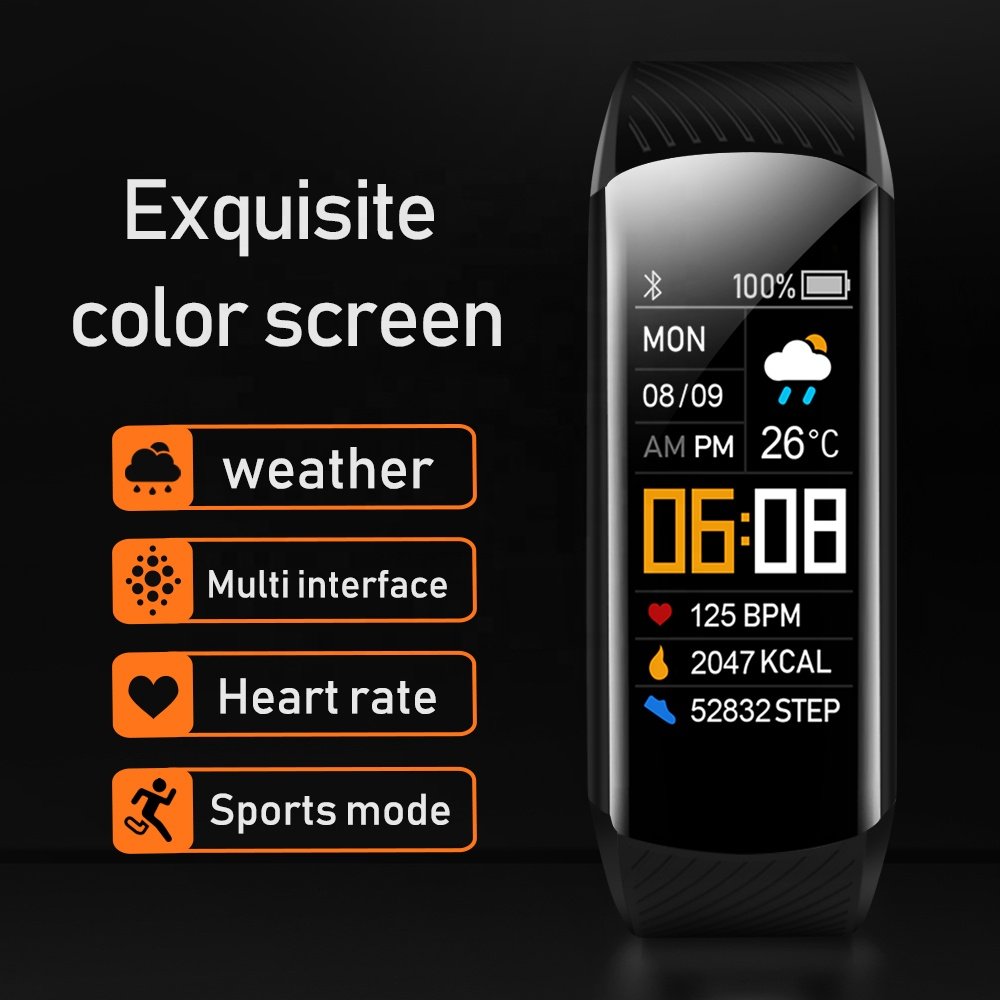 C5S Smart Bracelet Blood Pressure Monitor Men Women Waterproof IP67 Heart Rate Monitor smart watch Fitness Tracker Bracelet