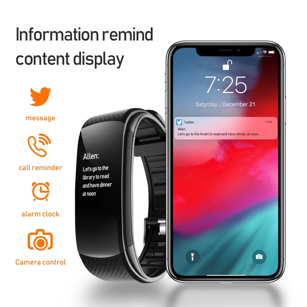 C5S Smart Bracelet Blood Pressure Monitor Men Women Waterproof IP67 Heart Rate Monitor smart watch Fitness Tracker Bracelet