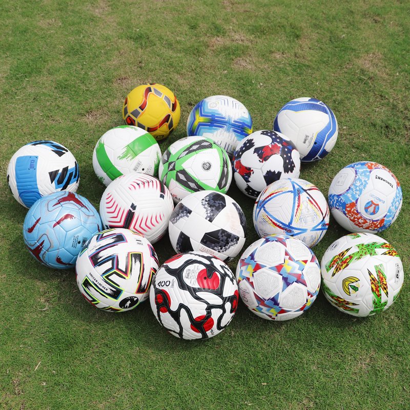 Good Quality Football Outdoor Court Machine Sewing size 5 PVC Leather soccer Factory Made Soccer For Training