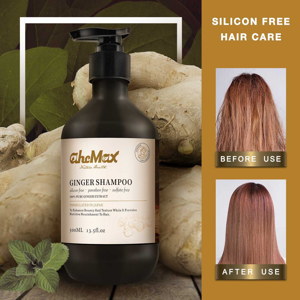 afro hair products cuidado del cabello deep cleansing shampoo salon professional bulk shampoo salt free ginger shampoo