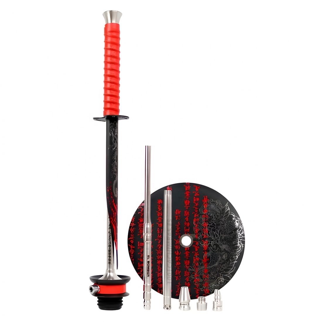 Luxury Large tall big size Latest shisha pipe nargile qalyan factory wholesale chicha EL BOMBER cachimba Japanese Katana HOOKAH