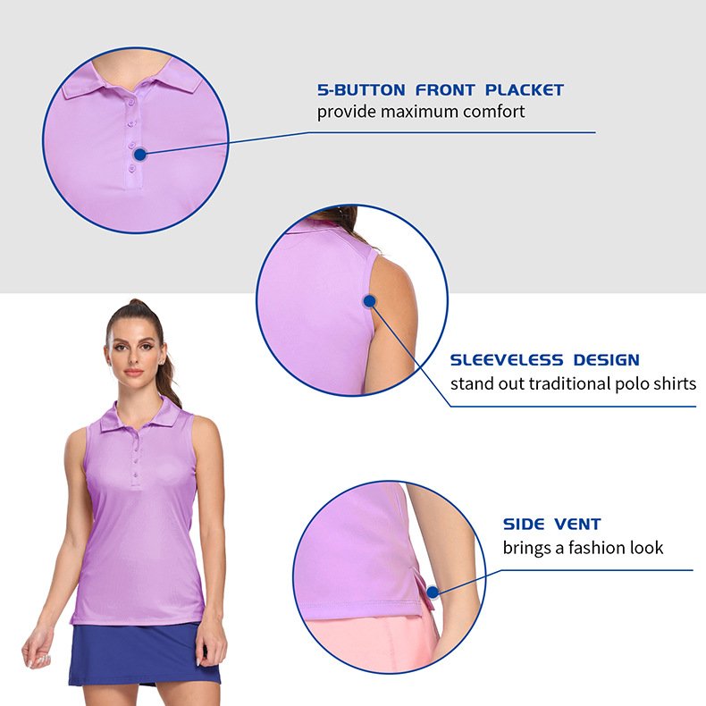 Custom Logo Women Golf Wear Netball Uniform T Shirt Badminton shirt Dress Clothing Golf Polo