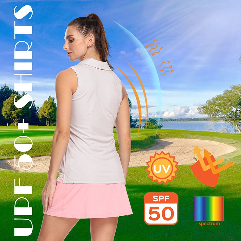 Custom Logo Women Golf Wear Netball Uniform T Shirt Badminton shirt Dress Clothing Golf Polo