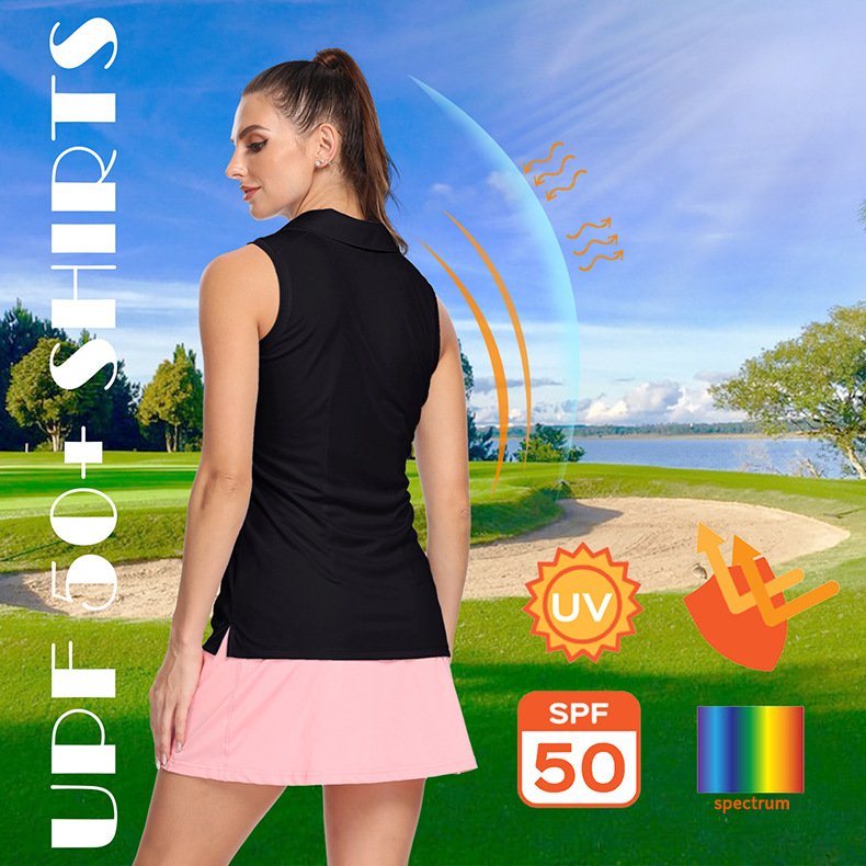 Custom Logo Women Golf Wear Netball Uniform T Shirt Badminton shirt Dress Clothing Golf Polo