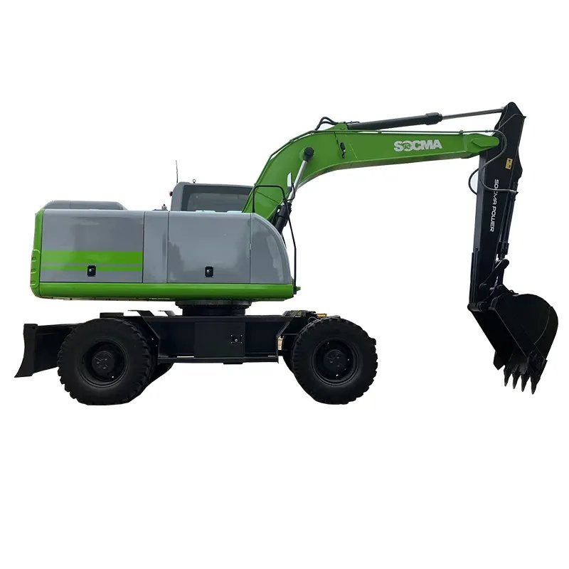 SOCMA 8 TON EXCAVATOR ELECTRIC WHEEL with lithium iron battery in agriculture