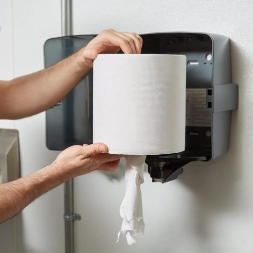 Wholesale White Virgin Wood Pulp Hand Roll Towel Paper Support Custom