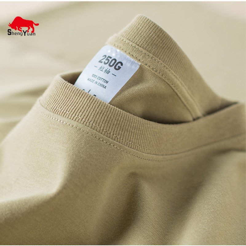 High Quality Plain Custom Cropped T-Shirt Boxy 100% Cotton Blank Oversized Heavyweight Drop Shoulder White T Shirt Manufacturer