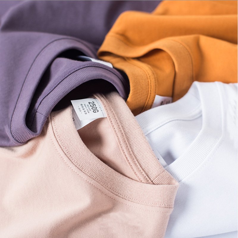 High Quality Plain Custom Cropped T-Shirt Boxy 100% Cotton Blank Oversized Heavyweight Drop Shoulder White T Shirt Manufacturer