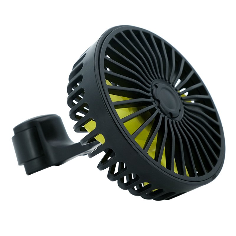 New Product Small Portable DC Mini Double Head Fan Rechargeable Electric Fan For Car