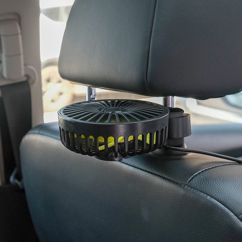 New Product Small Portable DC Mini Double Head Fan Rechargeable Electric Fan For Car