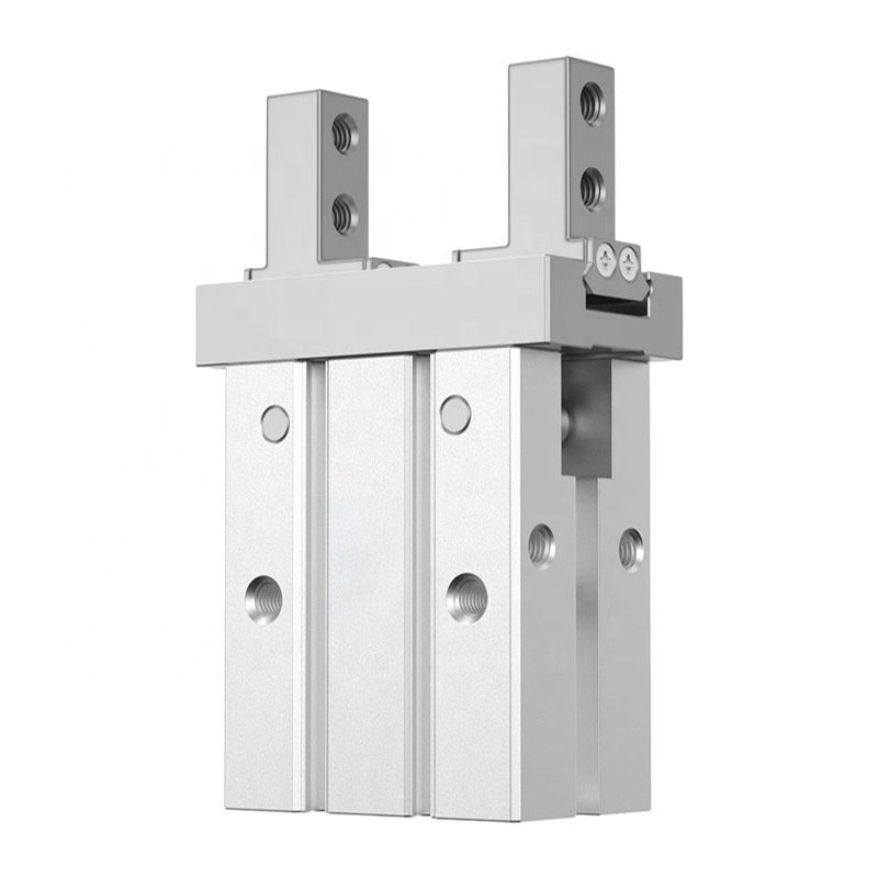 Aluminum body smc type double action pneumatic air finger gripper cylinder mhz2-16d-32d series parallel claw clamp cyliinders