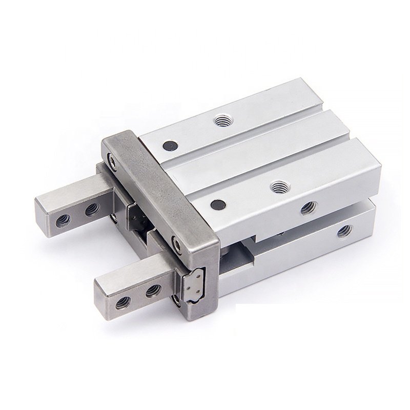 Aluminum body smc type double action pneumatic air finger gripper cylinder mhz2-16d-32d series parallel claw clamp cyliinders