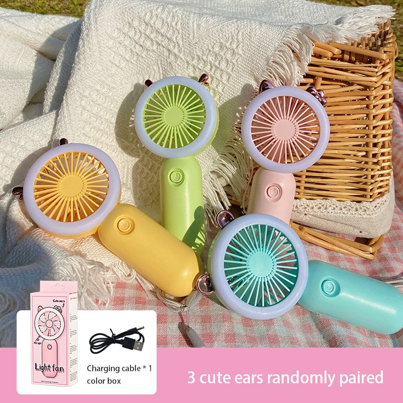 Hot Selling Products 2024 Bladeless Portable Fans Mini USB Rechargeable Fan Hanging Waist Night Light Fan