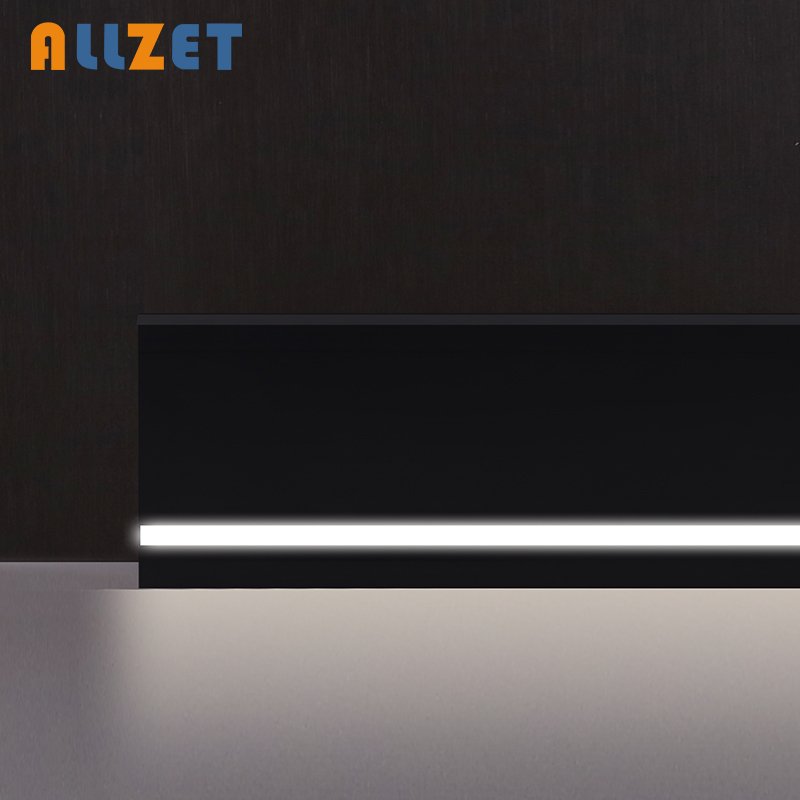 Allzet The spot aluminium skirting led profile baseboard skirting board with led light