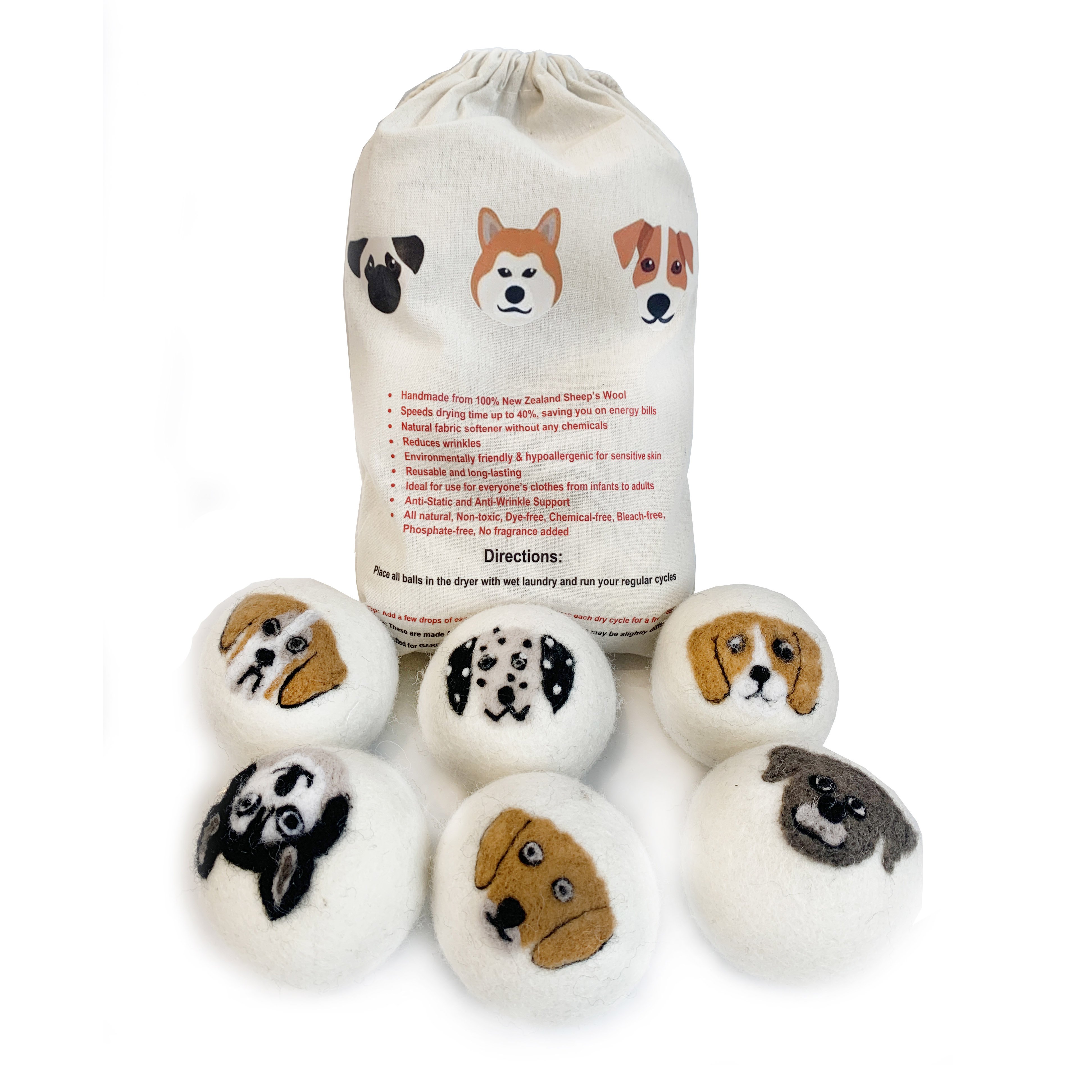 2024 Top Selling Product In USA New Zealand Natural Organic Wholesale Felt Wool Dryer Ball For Drying MACHINE