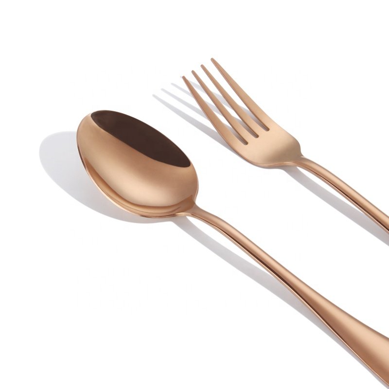 FANGYUAN Lujo 1010 cutlery de acero inoxidable set de cubiertos dorados de oro de plata al por mayor