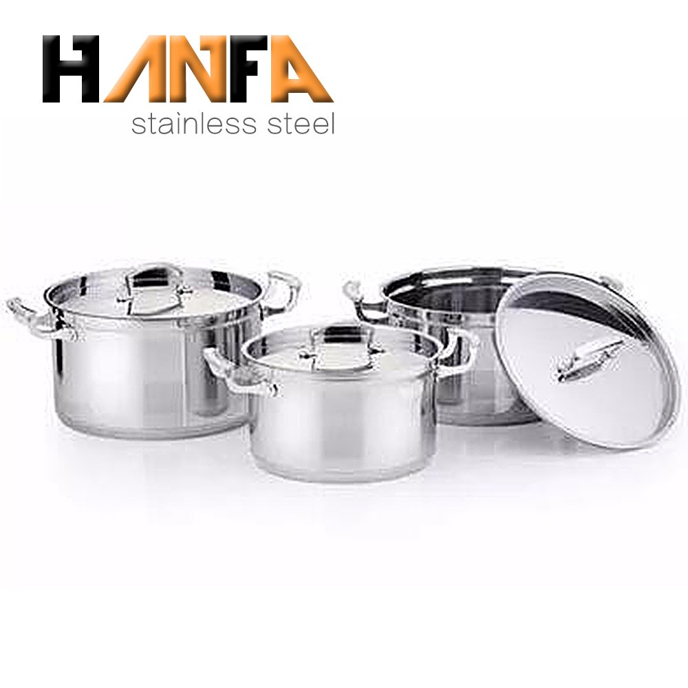 ELERANBE cookware 6pcs stainless steel cooking pot