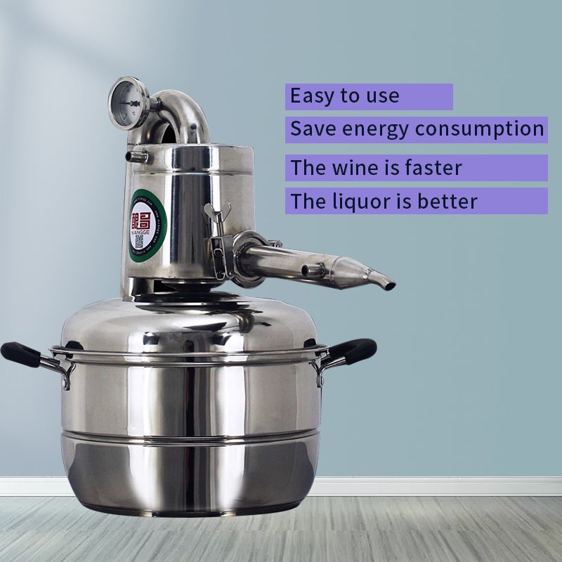 15LHome brewing equipment small white spirits distiller Distilling hydrosol roast self - brewed fruit wine soju complete brandy