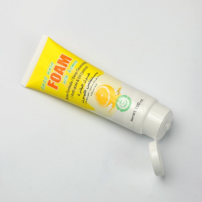 Wholesale Custom 100Ml 200Ml Printed Face Wash Facial Cleanser Foam Tube Pack Squeeze Plastic Tube Skin Care Cosmetic Packaging