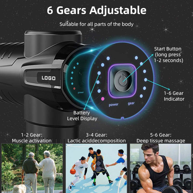 Massage Gun Powerful Handheld Deep Electric Pocket 6 Speed Custom Face Mini 4 Guangzhou Hot For Women