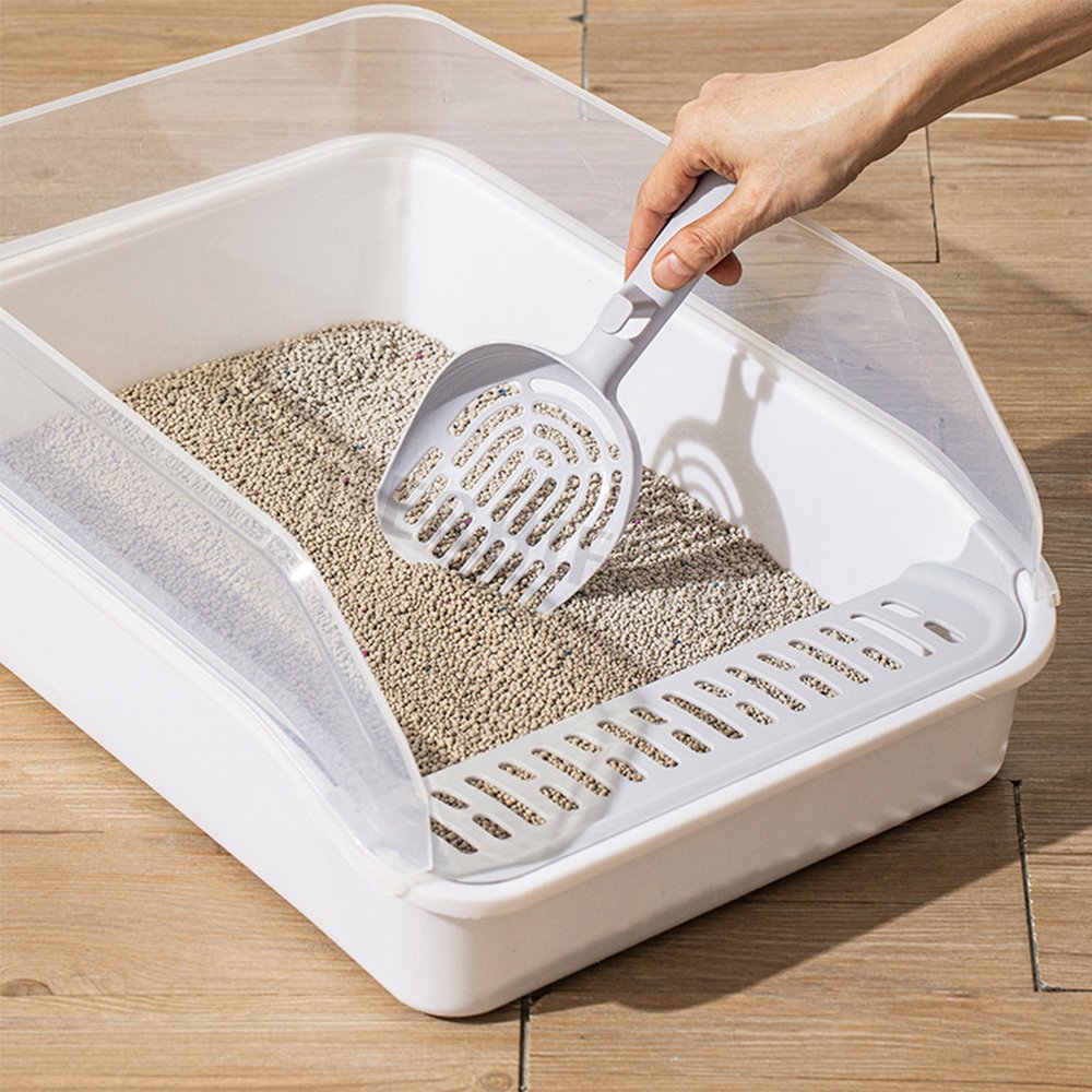 Most Popular Pet Products Cleaning Plastic thicken Cat Toilet Box Trays Simple Cute Cat Litter Box